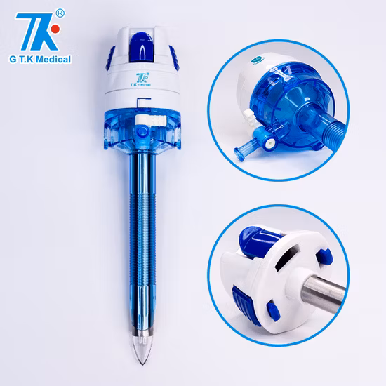 Fabricante de trócares ópticos sin cuchilla laparoscópicos/endoscópicos quirúrgicos desechables con certificado CE/ISO