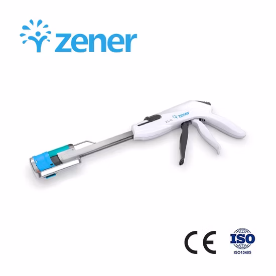 Cartucho y grapadora curva desechable Zener (ZCS45) con certificado CE/ISO, para cirugía colónica, instrumentos quirúrgicos médicos de alta calidad al por mayor, Titaniu
